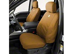 Covercraft SeatSaver Custom Front Seat Covers; Carhartt Brown (92-95 Jeep Wrangler YJ w/ High Back Bucket Seats)