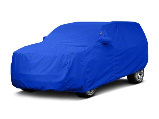 Covercraft Custom Car Covers WeatherShield HP Car Cover; Bright Blue (07-18 Jeep Wrangler JK 2-Door)