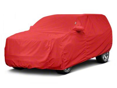 Covercraft Custom Car Covers WeatherShield HP Car Cover; Red (07-18 Jeep Wrangler JK 2-Door)