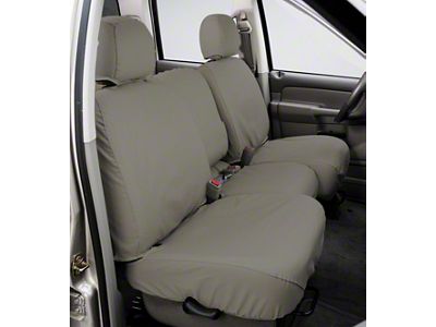 Covercraft Seat Saver Polycotton Custom Second Row Seat Cover; Misty Gray (14-21 Tundra CrewMax)