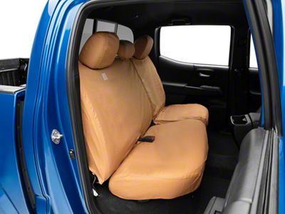 Covercraft SeatSaver Second Row Seat Cover; Carhartt Brown (16-23 Tacoma Double Cab)