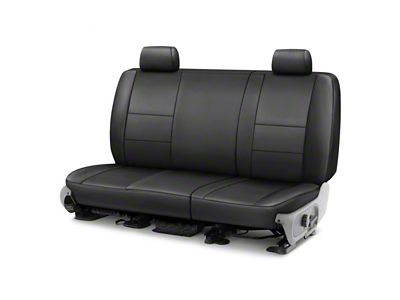 Covercraft Precision Fit Seat Covers Leatherette Custom Second Row Seat Cover; Black (12-15 Tacoma Double Cab)