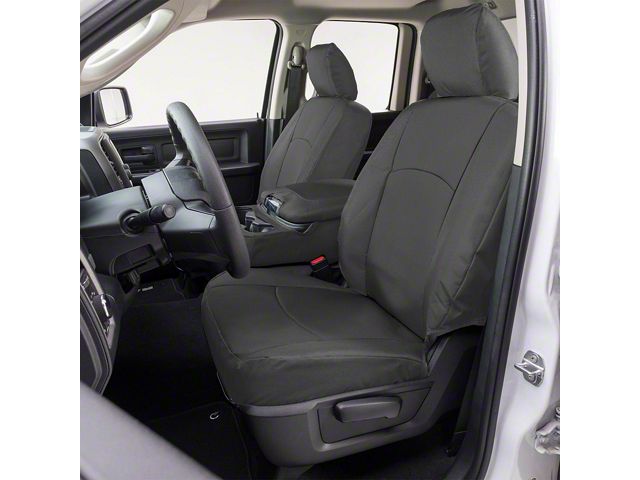 Covercraft Precision Fit Seat Covers Endura Custom Front Row Seat Covers; Charcoal (2004 Titan w/ Captain Bucket Seats)