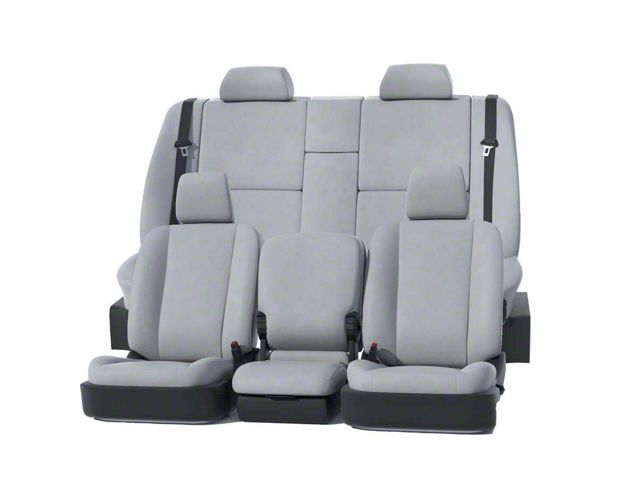 Covercraft Precision Fit Seat Covers Leatherette Custom Front Row Seat Covers; Light Gray (05-09 Titan w/ Captain Bucket Seats)