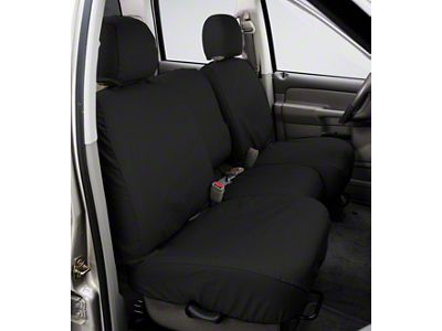 Covercraft Seat Saver Polycotton Custom Second Row Seat Cover; Charcoal (04-11 Titan King Cab)