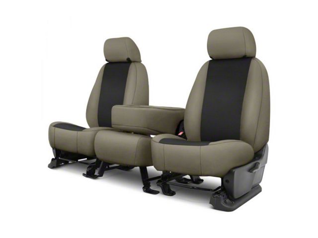 Covercraft Precision Fit Seat Covers Endura Custom Front Row Seat Covers; Black/Charcoal (14-21 Tundra w/ Bench Seat)