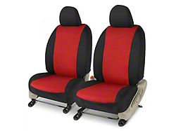 Covercraft Precision Fit Seat Covers Endura Custom Front Row Seat Covers; Red/Black (07-21 Tundra w/ Bucket Seats)