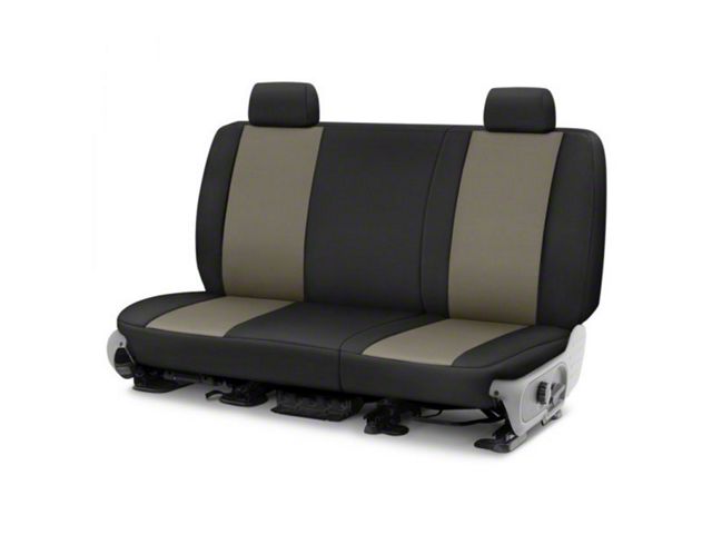 Covercraft Precision Fit Seat Covers Endura Custom Second Row Seat Cover; Charcoal/Black (11-13 Tundra Double Cab)