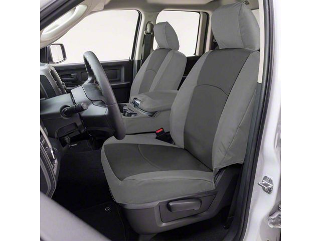 Covercraft Precision Fit Seat Covers Endura Custom Second Row Seat Cover; Charcoal/Silver (22-24 Tundra, Excluding SR & SR5)