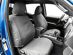 Covercraft Seat Saver Polycotton Custom Front Row Seat Covers; Charcoal (07-13 Tundra w/ Bench Seat)
