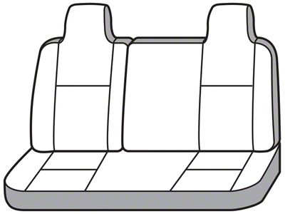 Covercraft Seat Saver Polycotton Custom Second Row Seat Cover; Misty Gray (08-10 Jeep Grand Cherokee WK)