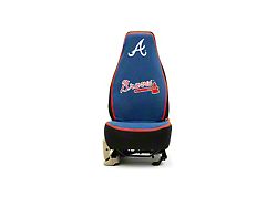 Coverking Universal Ultisuede Seat Cover with Atlanta Braves Logo (Universal; Some Adaptation May Be Required)