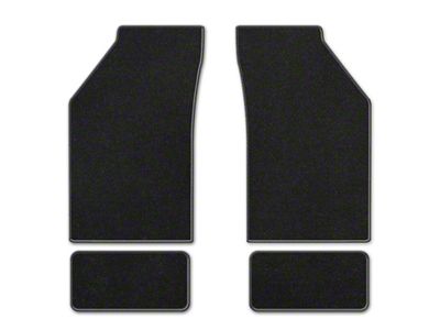 Coverking Premium Plush Designer Front and Rear Floor Mats; Black (21-24 Bronco 4-Door)