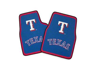 Coverking Printed Floor Mats with Texas Rangers Logo (Universal; Some Adaptation May Be Required)