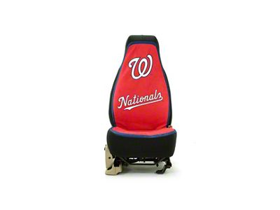 Coverking Universal Ultisuede Seat Cover with Washington Nationals Logo (Universal; Some Adaptation May Be Required)