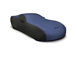 Coverking Stormproof Car Cover with Front Fender Antenna Pocket; Black/Blue (21-24 Bronco 4-Door w/ Roof Rails, Excluding Raptor)