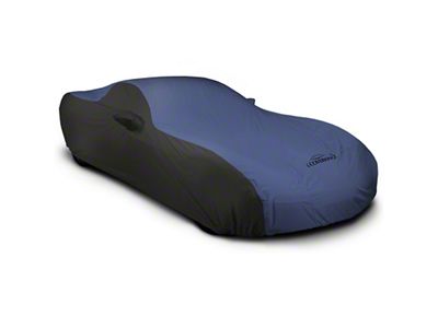 Coverking Stormproof Car Cover with Front Fender Antenna Pocket; Black/Blue (21-24 Bronco 2-Door w/ Roof Rails)