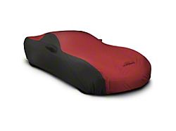 Coverking Stormproof Car Cover with Front Fender Antenna Pocket; Black/Red (21-24 Bronco 4-Door w/ Roof Rails, Excluding Raptor)