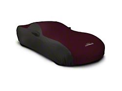 Coverking Stormproof Car Cover with Front Fender Antenna Pocket; Black/Wine (21-24 Bronco 4-Door w/o Roof Rails, Excluding Raptor)