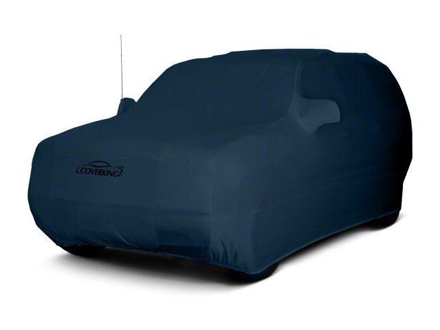 Coverking Satin Stretch Indoor Car Cover; Dark Blue (14-18 Jeep Wrangler JK 2-Door)