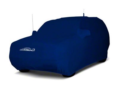 Coverking Satin Stretch Indoor Car Cover; Impact Blue (97-06 Jeep Wrangler TJ, Excluding Unlimited)