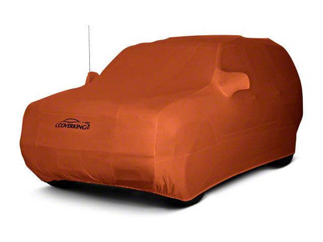 Coverking Satin Stretch Indoor Car Cover; Inferno Orange (07-10 Jeep Wrangler JK 2-Door)