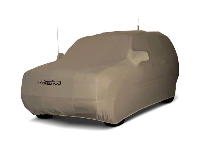 Coverking Satin Stretch Indoor Car Cover; Sahara Tan (14-18 Jeep Wrangler JK 4-Door)