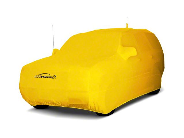 Coverking Satin Stretch Indoor Car Cover; Velocity Yellow (07-10 Jeep Wrangler JK 2-Door)