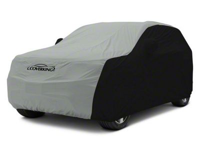 Coverking Stormproof Car Cover; Black/Gray (18-25 Jeep Wrangler JL 4-Door w/ Fastback Soft Top)