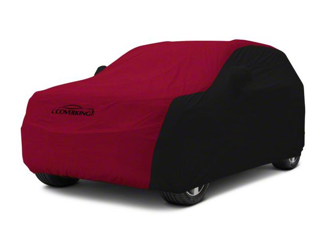 Coverking Stormproof Car Cover; Black/Red (14-18 Jeep Wrangler JK 4-Door)