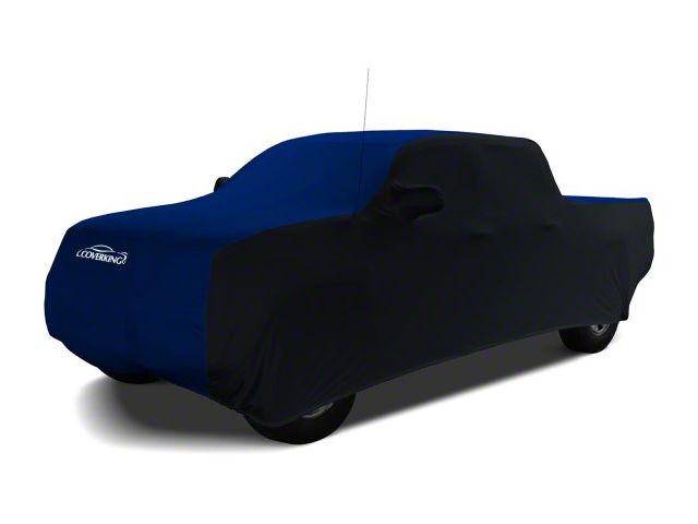 Coverking Satin Stretch Indoor Car Cover; Black/Impact Blue (05-15 Tacoma Access Cab)