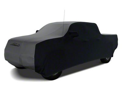 Coverking Satin Stretch Indoor Car Cover; Black/Metallic Gray (16-23 Tacoma Access Cab w/o Factory Roof Rack)