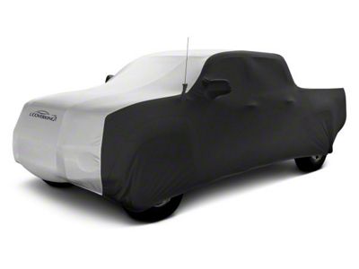 Coverking Satin Stretch Indoor Car Cover; Black/Pearl White (05-15 Tacoma Regular Cab)