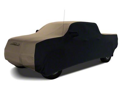 Coverking Satin Stretch Indoor Car Cover; Black/Sahara Tan (05-15 Tacoma Access Cab)