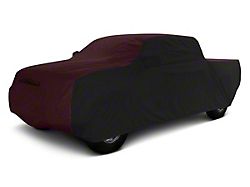 Coverking Stormproof Car Cover; Black/Wine (16-23 Tacoma Access Cab w/o Factory Roof Rack)