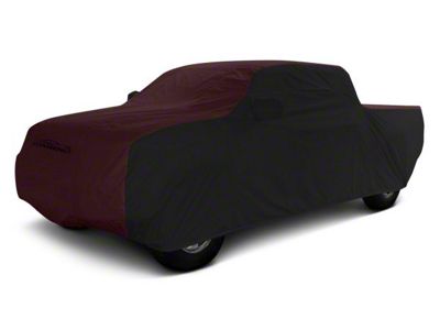 Coverking Stormproof Car Cover; Black/Wine (16-23 Tacoma Access Cab w/o Factory Roof Rack)