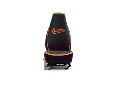 Coverking Universal Ultisuede Seat Cover with Baltimore Orioles Logo (Universal; Some Adaptation May Be Required)