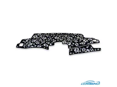 Coverking Custom Dashboard Cover; Velour Hawaiian Black (22-24 Tundra)