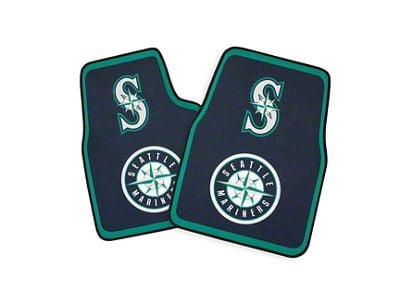 Coverking Printed Floor Mats with Seattle Mariners Logo (Universal; Some Adaptation May Be Required)