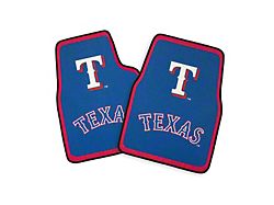 Coverking Printed Floor Mats with Texas Rangers Logo (Universal; Some Adaptation May Be Required)