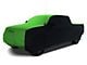 Coverking Satin Stretch Indoor Car Cover; Black/Synergy Green (07-13 Tundra CrewMax w/ Towing Mirrors)