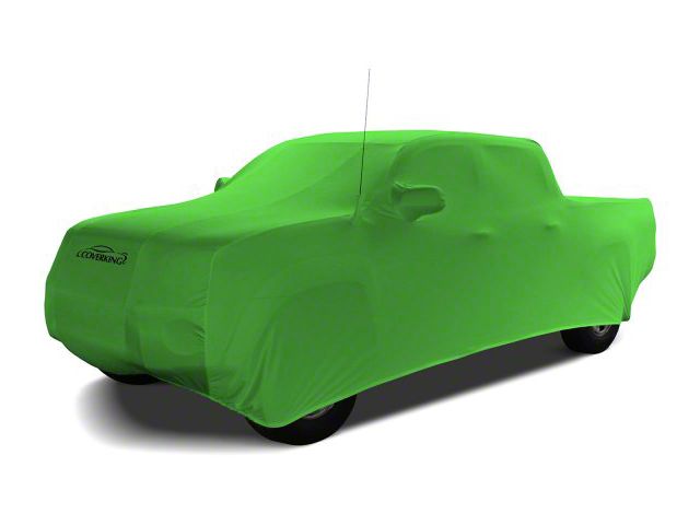 Coverking Satin Stretch Indoor Car Cover; Synergy Green (07-13 Tundra CrewMax w/ Towing Mirrors)