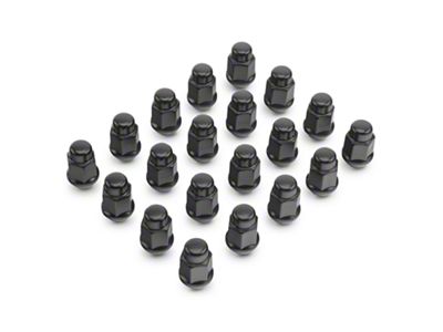 Black Acorn Lug Nut Kit; 3/4-Inch; Set of 20 (20-25 Jeep Gladiator JT)