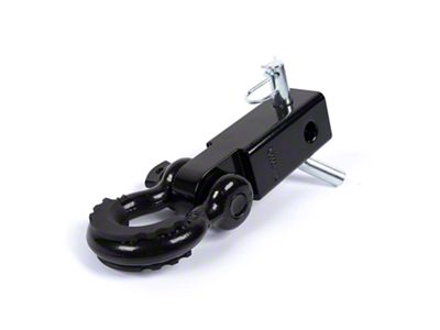 CrawlTek Revolution 2-Inch Shackle Hitch Receiver with Isolator (Universal; Some Adaptation May Be Required)