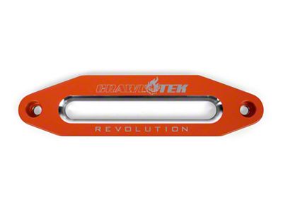 CrawlTek Revolution Aluminum Hawse Fairlead; Orange