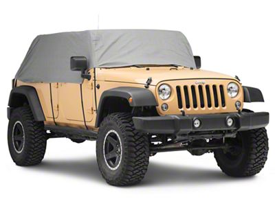 Cab Only Cover; Gray (07-18 Jeep Wrangler JK 4-Door)