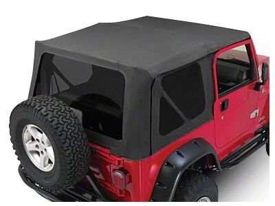 Complete Soft Top; Black Diamond (97-06 Jeep Wrangler TJ w/ Full Steel Doors, Excluding Unlimited)