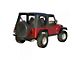 Complete Soft Top; Black Diamond (97-06 Jeep Wrangler TJ w/ Half Steel Doors, Excluding Unlimited)