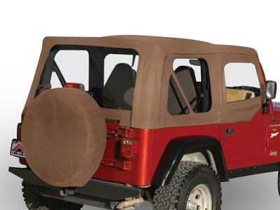 Complete Soft Top with Tinted Windows; Spice Denim (97-06 Jeep Wrangler TJ w/ Half Steel Doors, Excluding Unlimited)