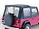 Complete Soft Top with Clear Windows; Black Diamond (87-95 Jeep Wrangler YJ w/ Half Steel Doors)